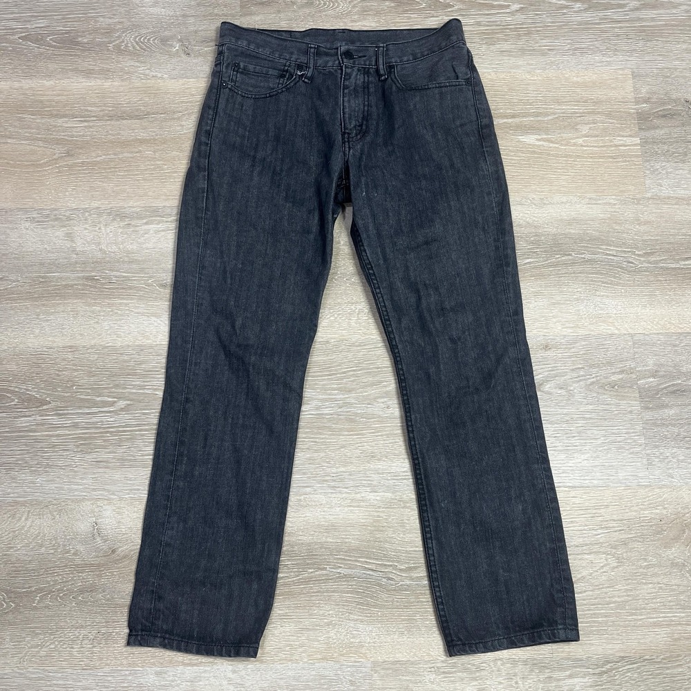 Levis 511 Jeans Mens 32x30 Black Slim Fit Denim Pants Dark Wash Mid Rise